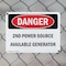 Signmission 2nd Power Source Available Generator, 14 in W x Rectangle, Plastic OS-2PACK-DS-P-1014-L-1950 - alternate 6